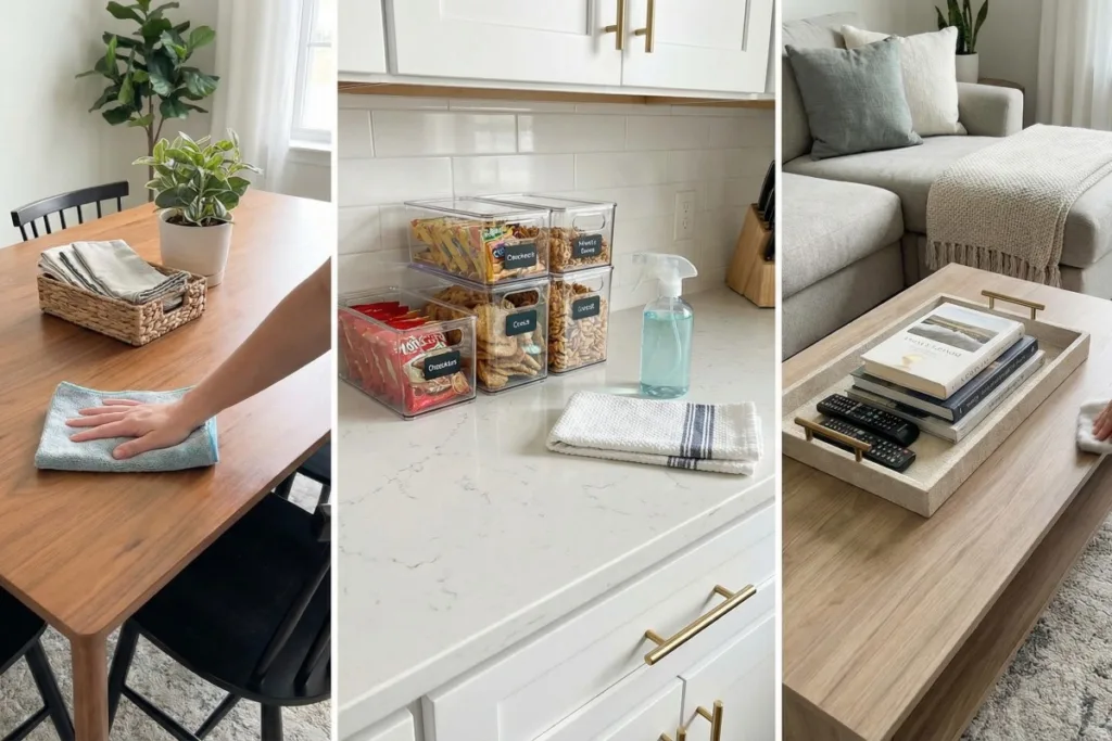 rutina de limpieza noche