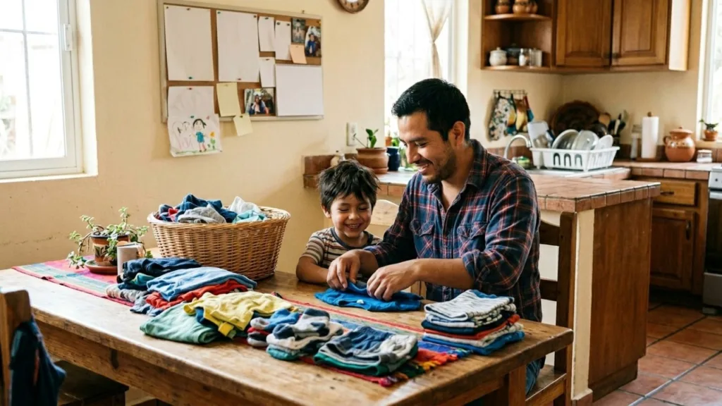 Tareas del hogar para niños por edad